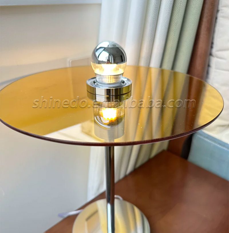 Nordic Simple Design Led Metal Floor Lamp Modern Industrial Glass Lamp Modern Style Chrome Round Side Atmosphere SD-SR634