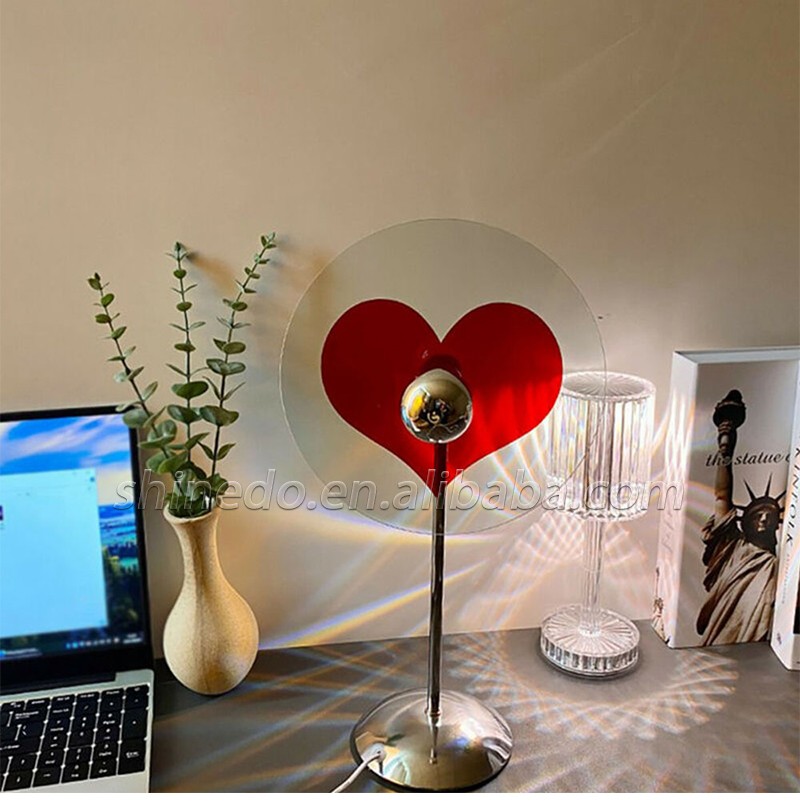 Romantic Love Table Lamp Heart-shaped Led Sunset Night Light Table Valentine's Day Red Love Heart Shape Night Light SD-SR639