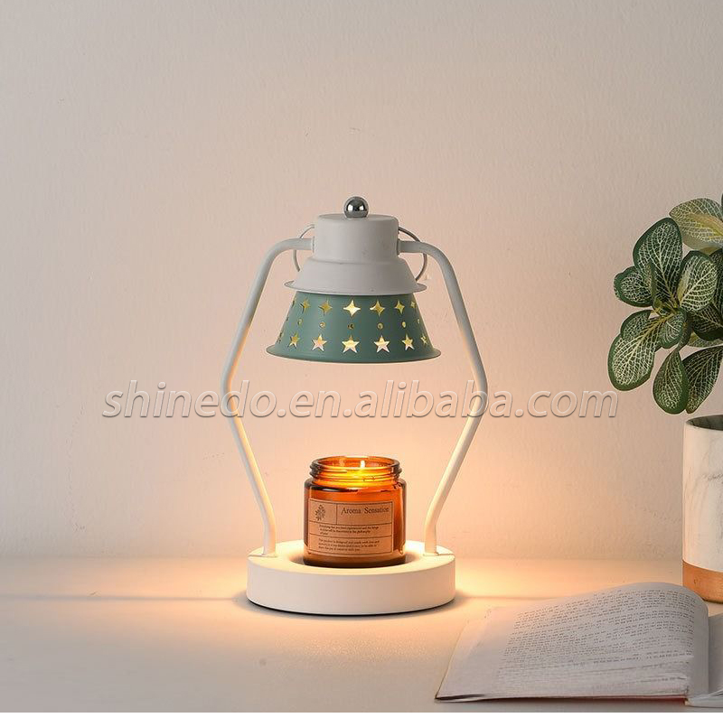 Metal Large Candle Lantern Warmers Lamp Candle Oil Burner Aromatherapy Decorative Table Lamp Gifts For Women SD-SL1639