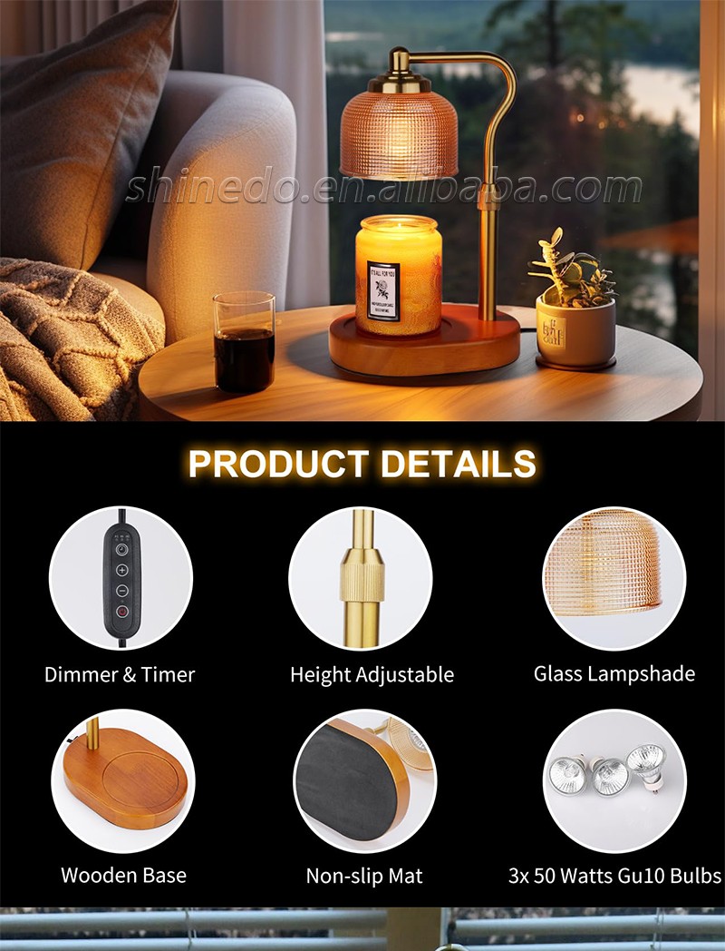 Wax Melting Lamp Aromatherapy Marble Wax Melting Lamp Gift Candle Fragrance Table Lamp SD-SL1641