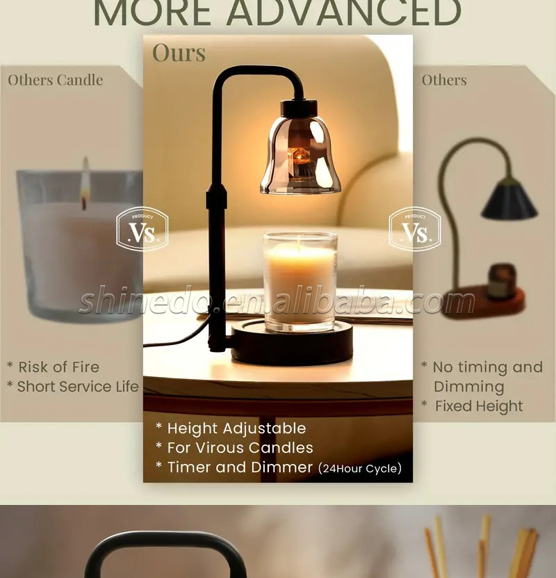 Candle Warmer Lamp Bedroom Bedside Aroma Lamps Mood Light Indoor Table lamp Lighting Lights SD-SL1236