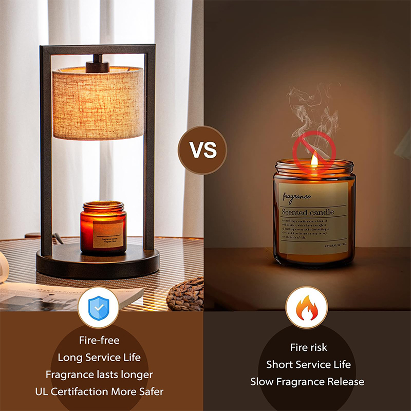 Luxury Fragrance Night Lamp Oil Diffuser Soy Wax Candles Melt Warmer Burner Electric Candle Warmer Lamp SD-SL1248