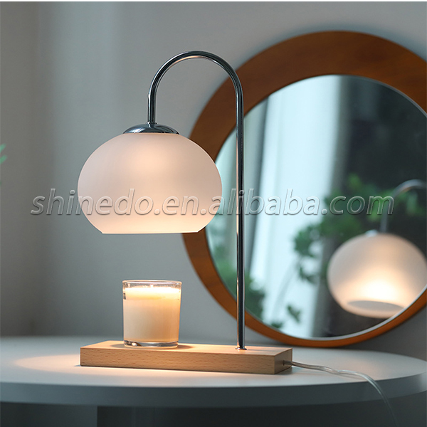 Nordic Electric Candle Warmer Lamp with Romantic Aroma Diffuser for Bedroom Girl Bedside Home Use SD-SL1590