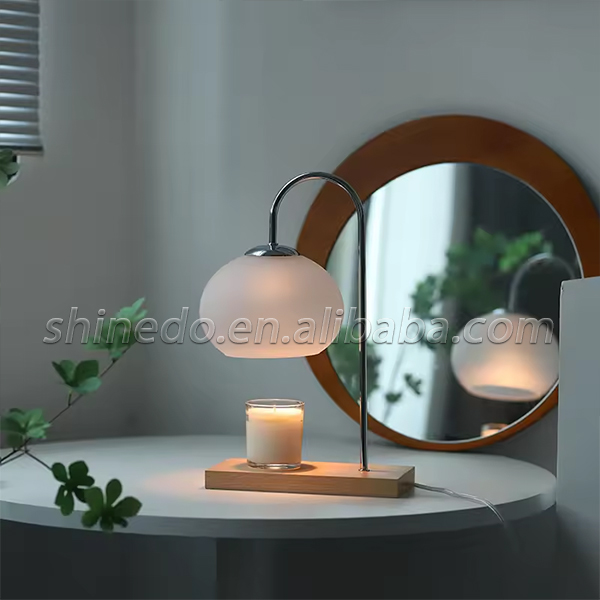 Nordic Electric Candle Warmer Lamp with Romantic Aroma Diffuser for Bedroom Girl Bedside Home Use SD-SL1590