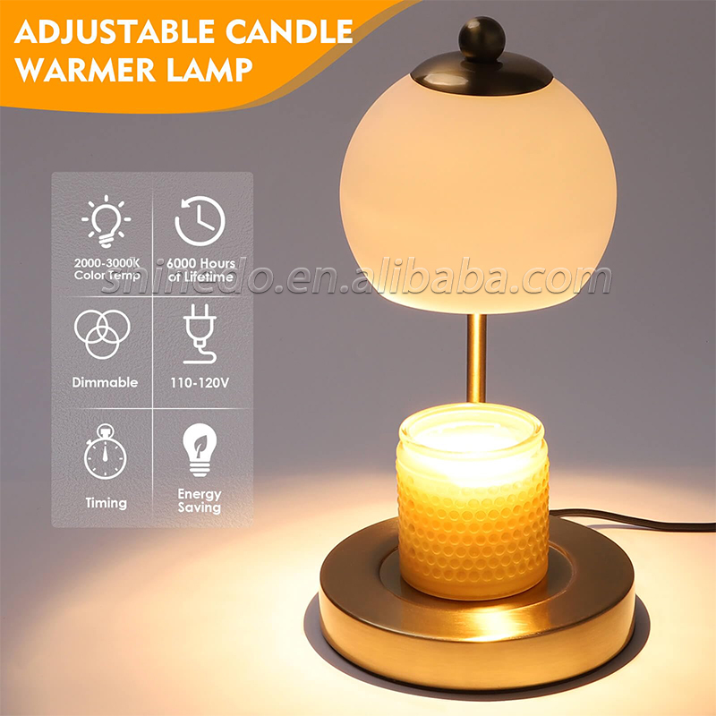 Fragrance Candle Warmer Lamp Dimmable Electric Candle Warmer Fragrance Lamp for Wax Melts Plug Play Scented Candle SD-SL1644