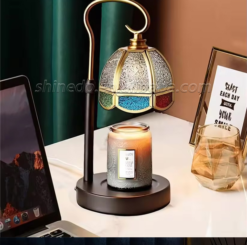 Nordic Candle warmer lamp Table Lamp Glass Aroma Candles LED Desk Lamp Bedside Study Home Ambiance Decorative Table Light SD-SL1654