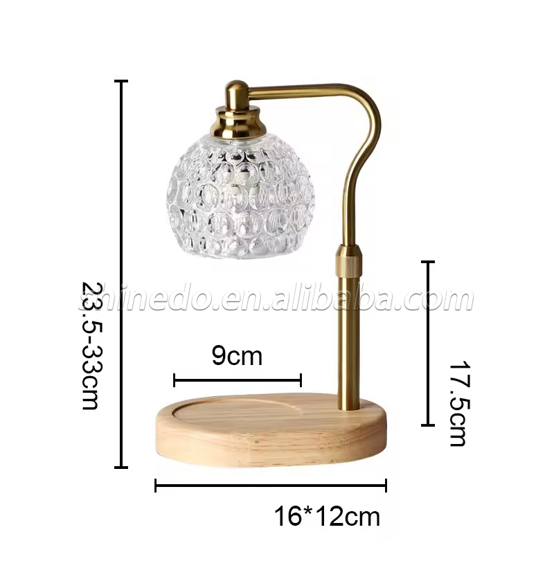 Crystal Candle Warmer Electric Wax Melt Lamp Bedroom Desk Table Lamps Waxing Burner Aromatherapy Light Indoor Lighting SD-SL1659