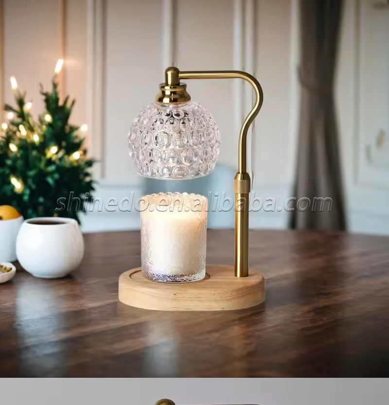 Crystal Candle Warmer Electric Wax Melt Lamp Bedroom Desk Table Lamps Waxing Burner Aromatherapy Light Indoor Lighting SD-SL1659