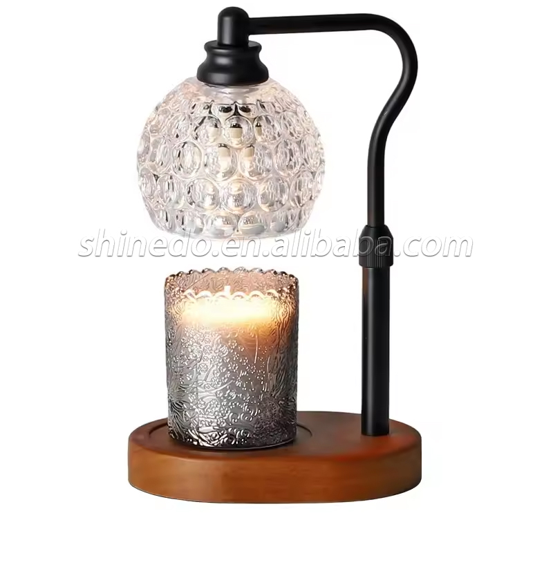 Crystal Candle Warmer Electric Wax Melt Lamp Bedroom Desk Table Lamps Waxing Burner Aromatherapy Light Indoor Lighting SD-SL1659