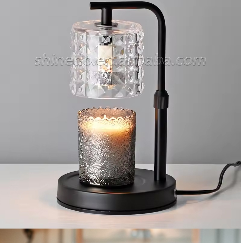 Aromatherapy Color Glass Indoor decor Scented Candle Warmer Lamp Candle Top Melting Lamp for the Bedroom SD-SL1662