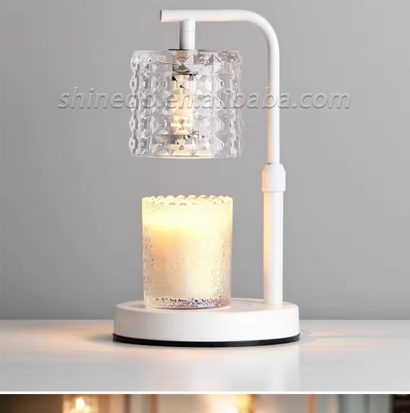 Aromatherapy Color Glass Indoor decor Scented Candle Warmer Lamp Candle Top Melting Lamp for the Bedroom SD-SL1662