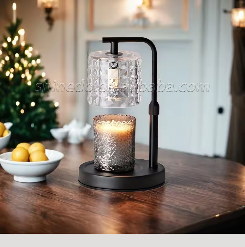 Aromatherapy Color Glass Indoor decor Scented Candle Warmer Lamp Candle Top Melting Lamp for the Bedroom SD-SL1662