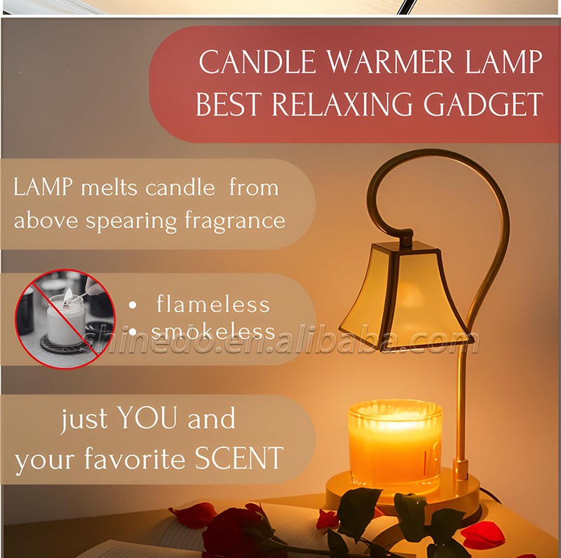 Fire free Aromatherapy retro glass aromatherapy wax melting lamp Candle essential oil melting candle lamp Bedroom ambient lamp SD-SL1596