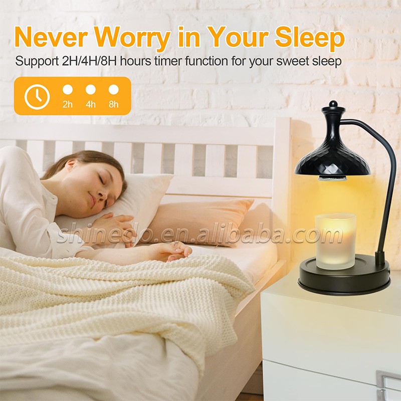 Candle Warmer Lamp Glass Table Lamp Smokeless Temperature Regulating Retro Night Light Bedroom Lamp SD-SL1957