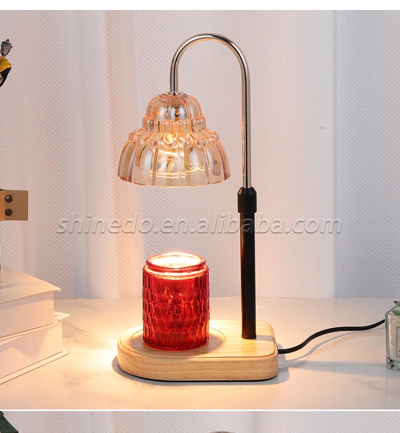 Timed wax melting lamp Lily of the valley scented wax lamp ins log bottom melting candle light Crystal aromatherapy light SD-SL1604