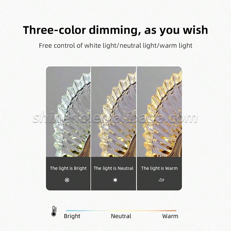 Nordic Crystal Rechargeable Table Lamp LED Dimmable Golden Desk Lamp Living Room Bedroom Hotel Bedside Lamp SD-SR530