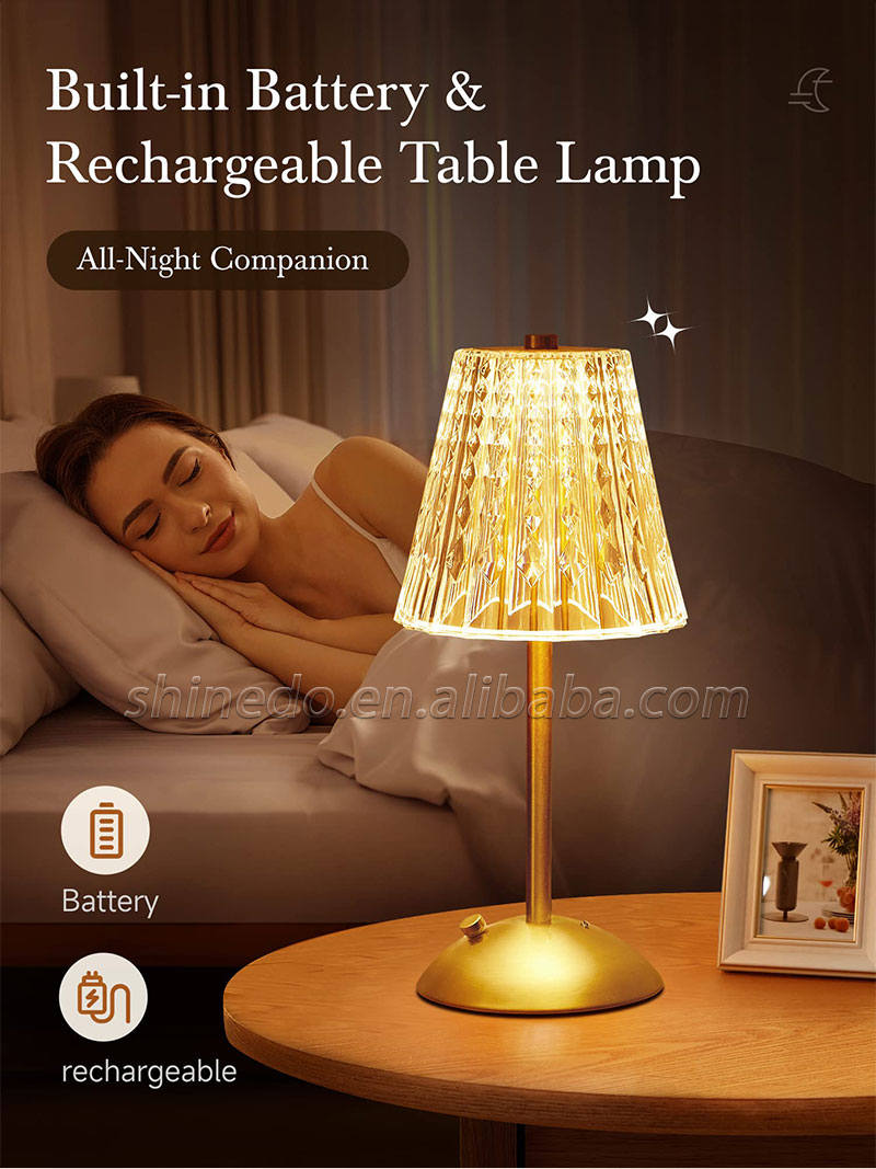 Rechargeable Table Lamp Creative Dining Touch Led Hotel Bar Coffee Table Lamp Lampada Decorative Lamp SD-SR538