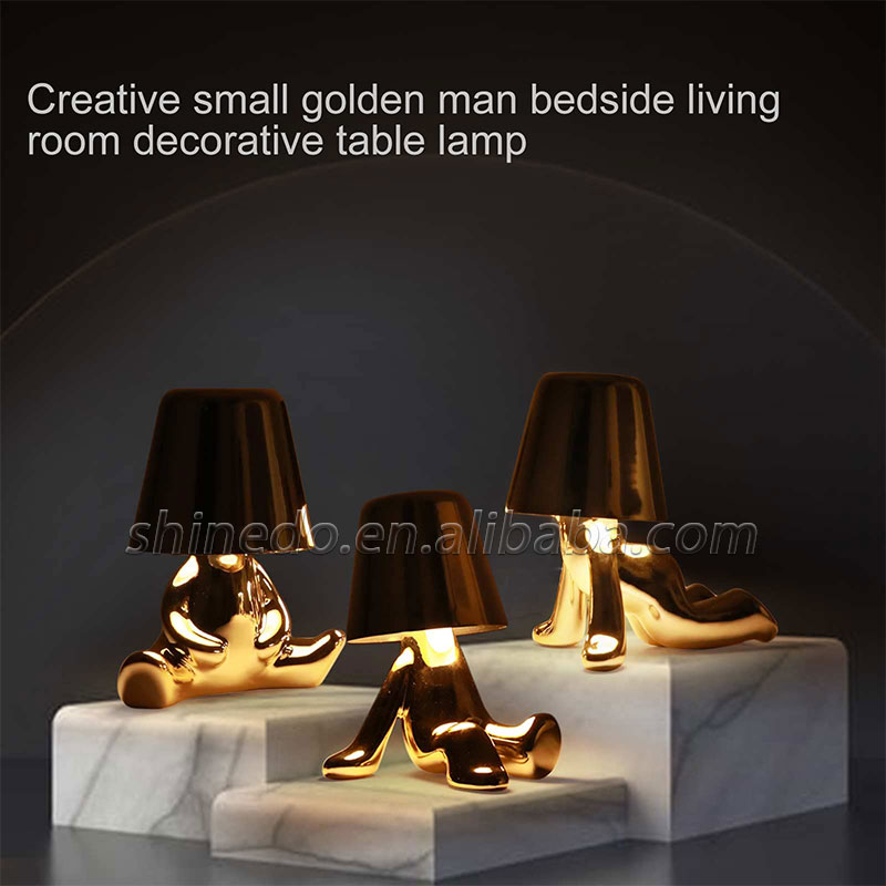 Crystal LED Lamp Projection Night Light USB Charging Touch Color Changing Room Decoration Atmosphere Table Lamp SD-SR541