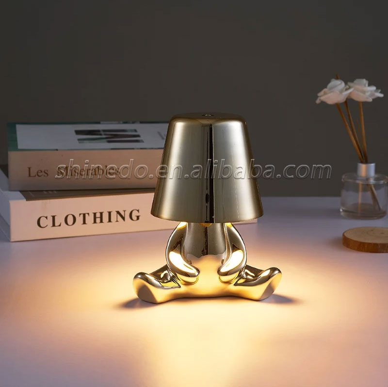 Crystal LED Lamp Projection Night Light USB Charging Touch Color Changing Room Decoration Atmosphere Table Lamp SD-SR541