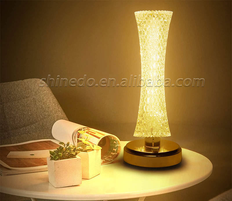 Crystal Table Lamp LED Desktop Night Light Nordic Decoration Desk Lamps Bar Hotel Bedroom Bedside Lighting SD-SR542