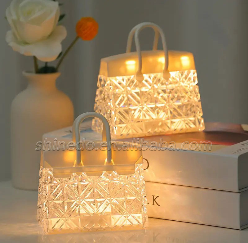 Creative night light acrylic crystal handbag gift for children New Year gift bedside atmosphere table lamp SD-SR558