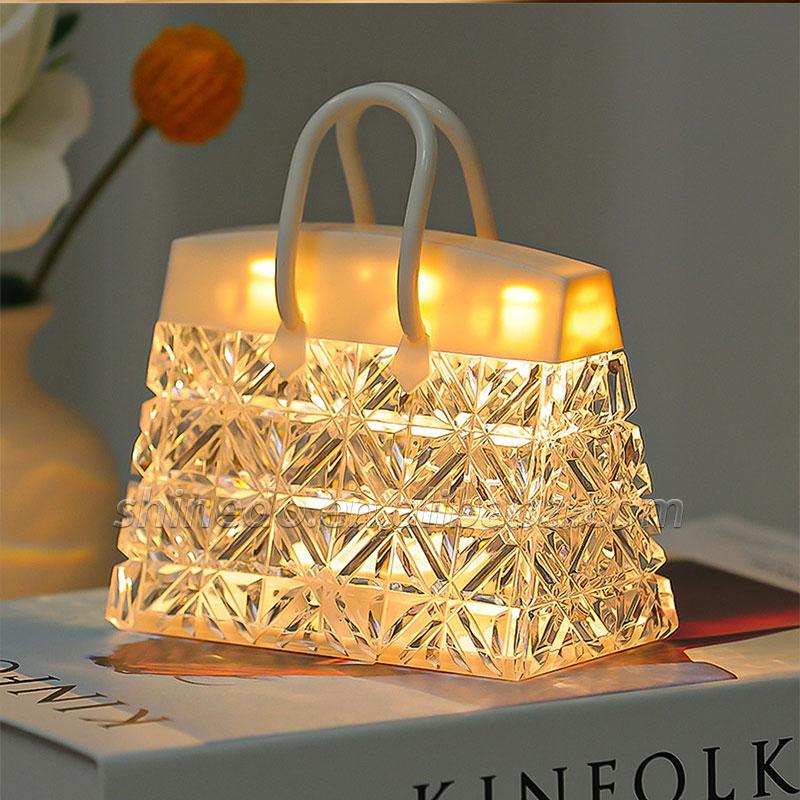 Creative night light acrylic crystal handbag gift for children New Year gift bedside atmosphere table lamp SD-SR558