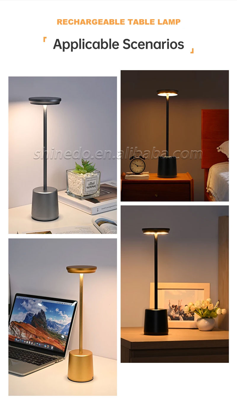 Bedside Touch Control Table Lamp Golden Decor Thinker Statue LED Table Lamp With USB Port Home Living Room Office Shelf Decor SD-SR560