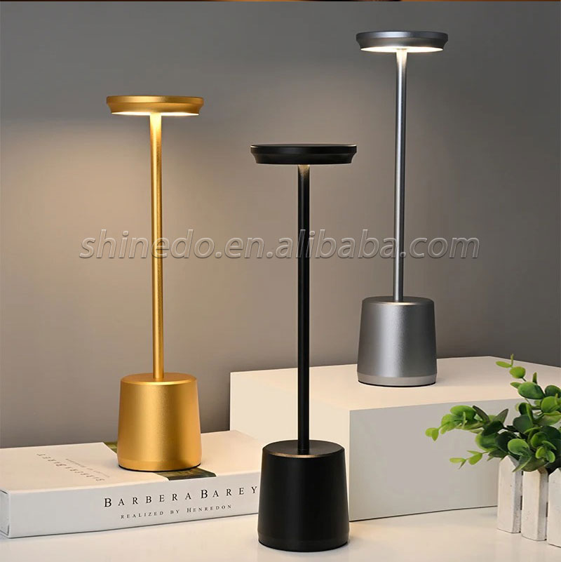 Bedside Touch Control Table Lamp Golden Decor Thinker Statue LED Table Lamp With USB Port Home Living Room Office Shelf Decor SD-SR560