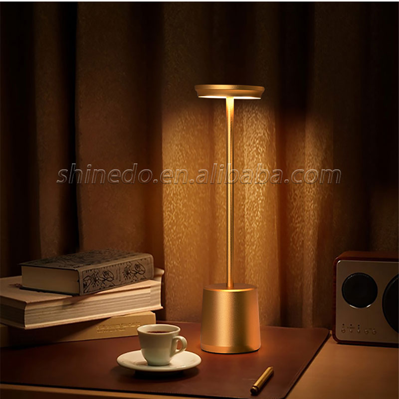 Bedside Touch Control Table Lamp Golden Decor Thinker Statue LED Table Lamp With USB Port Home Living Room Office Shelf Decor SD-SR560