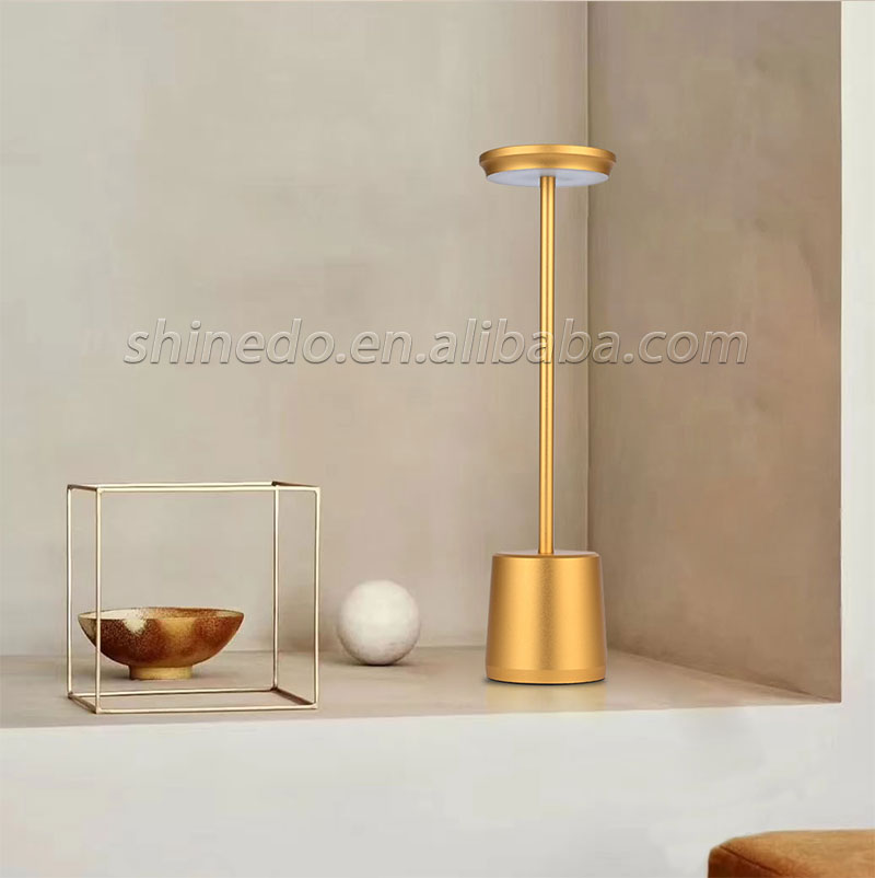 Bedside Touch Control Table Lamp Golden Decor Thinker Statue LED Table Lamp With USB Port Home Living Room Office Shelf Decor SD-SR560