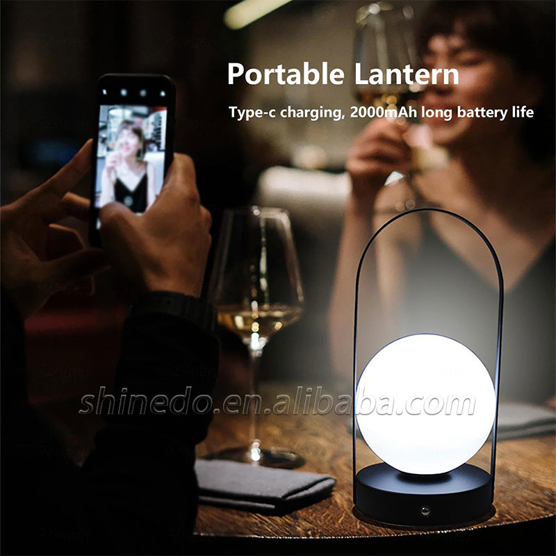 Modern LED Bedroom Table Lamp Modern LED Bedroom Table Lamp Nordic Glass ball Reading Light Living Room Decor Metal desk lamp SD-SR564