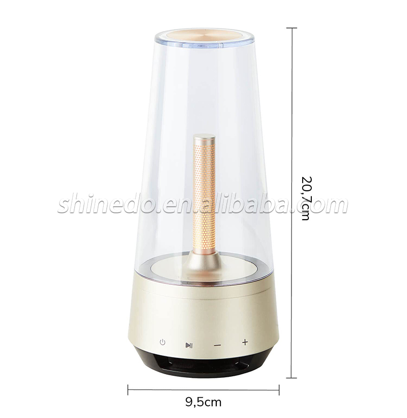 Retro table lamp LED glass night light rechargeable bedroom bedside desk light bar restaurant atmosphere light SD-SR580