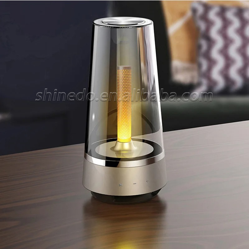 Retro table lamp LED glass night light rechargeable bedroom bedside desk light bar restaurant atmosphere light SD-SR580