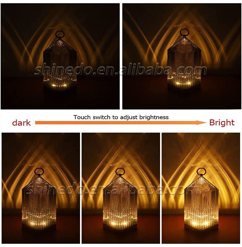 Cross-border creative bedside ambiance lamp Desktop decoration Crystal night light Lighthouse lamp SD-SR581