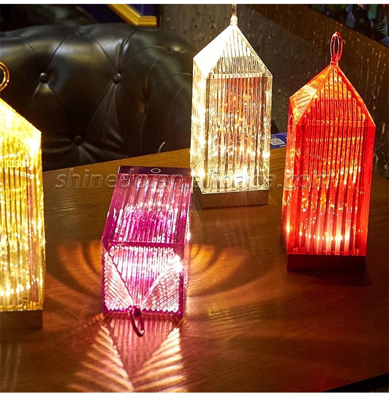 Cross-border creative bedside ambiance lamp Desktop decoration Crystal night light Lighthouse lamp SD-SR581