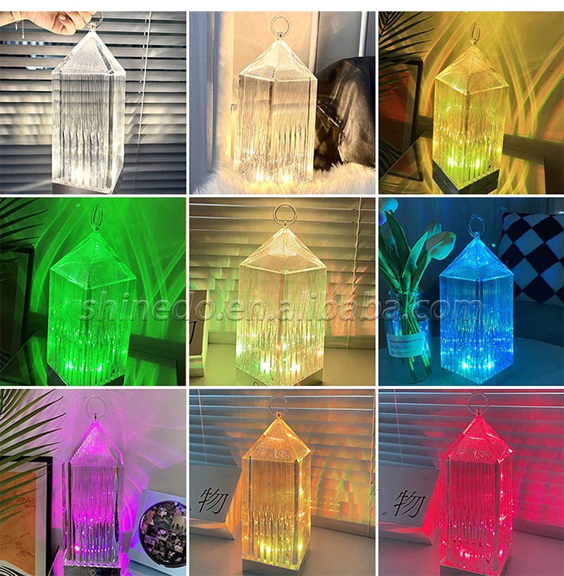 Cross-border creative bedside ambiance lamp Desktop decoration Crystal night light Lighthouse lamp SD-SR581