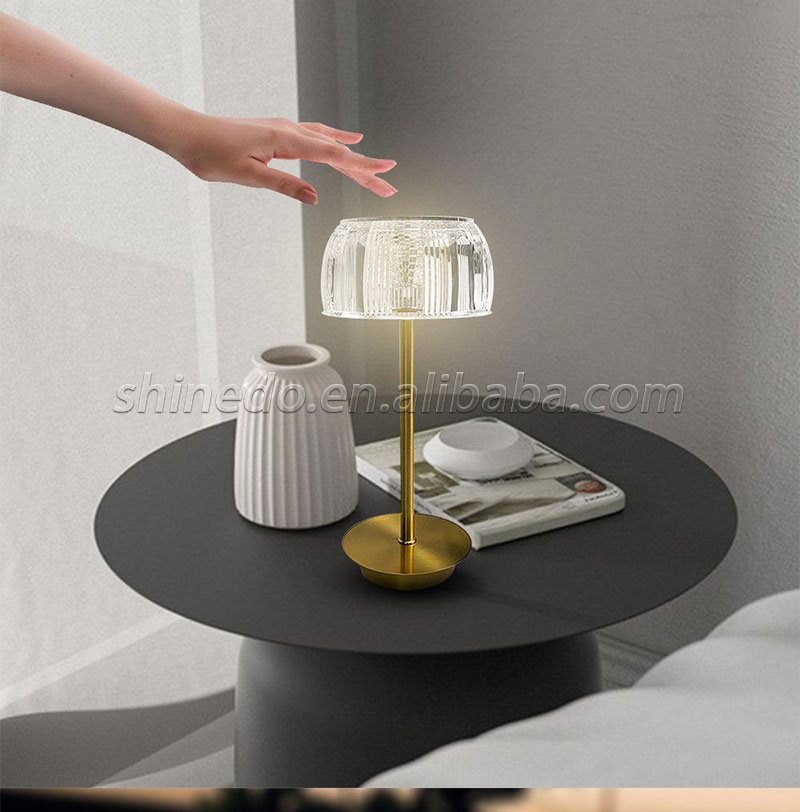 Modern simple acrylic metal table lamp Nordic creative atmosphere lamp bedside bedroom bar outdoor lighting SD-SR710