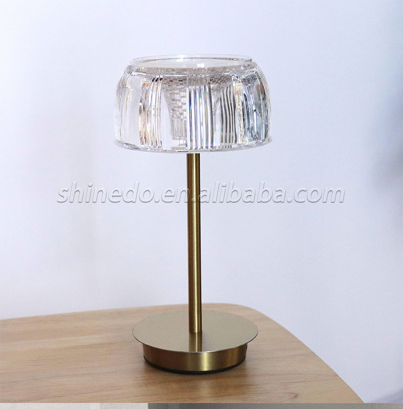 Modern simple acrylic metal table lamp Nordic creative atmosphere lamp bedside bedroom bar outdoor lighting SD-SR710