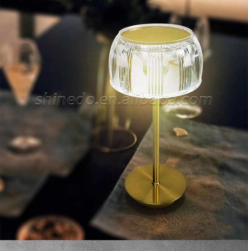 Modern simple acrylic metal table lamp Nordic creative atmosphere lamp bedside bedroom bar outdoor lighting SD-SR710