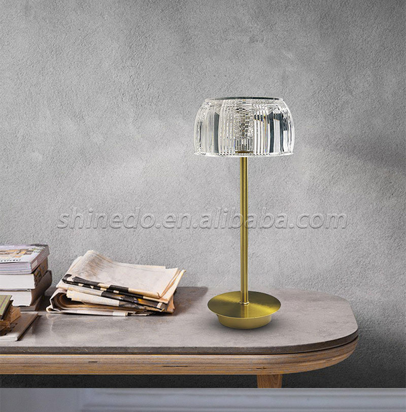 Modern simple acrylic metal table lamp Nordic creative atmosphere lamp bedside bedroom bar outdoor lighting SD-SR710