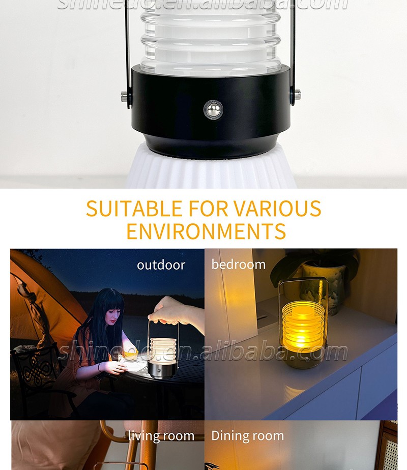 Modern simple portable table lamp Nightlight by the bed of the bedroom LED charging outdoor camping table Batai atmosphere light SD-SR714