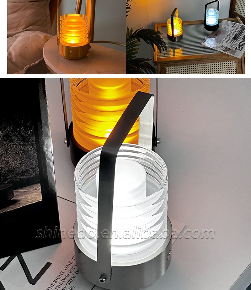 Modern simple portable table lamp Nightlight by the bed of the bedroom LED charging outdoor camping table Batai atmosphere light SD-SR714