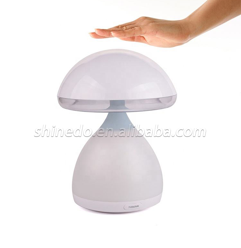 New colorful mushroom LED charging dimming atmosphere light creative magical breathing night light SD-SR678