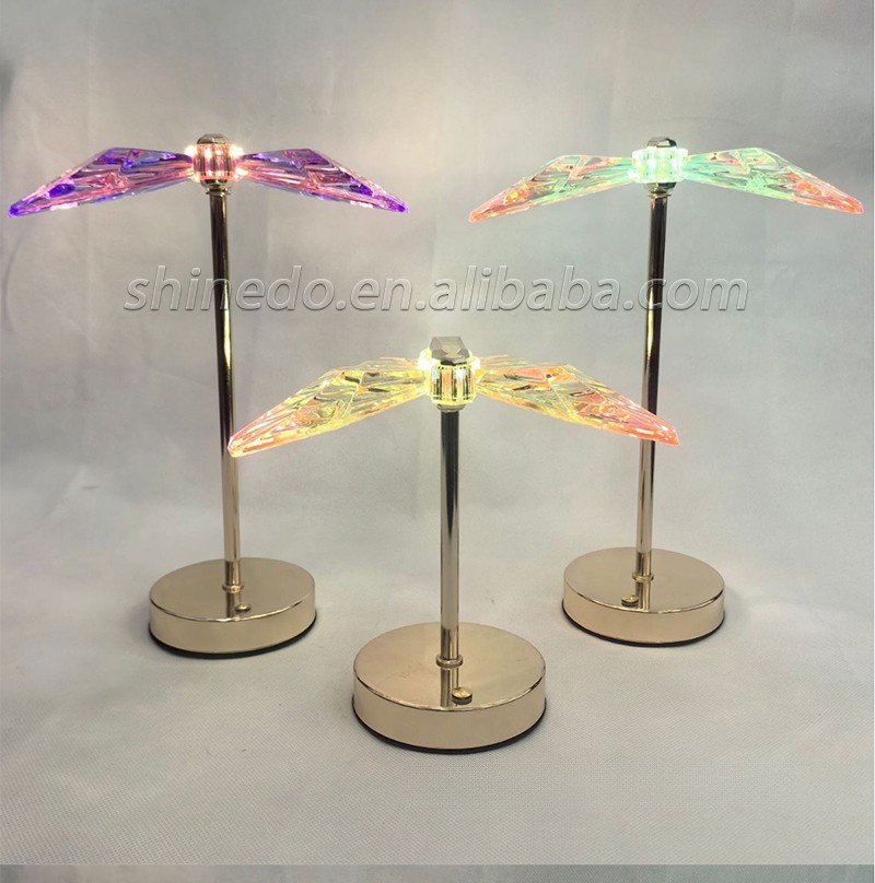 Touch ornaments Home decor Crystal Gift Ambiance lights Butterfly lights creative decorative table lamp home bedroom decoration SD-SR690