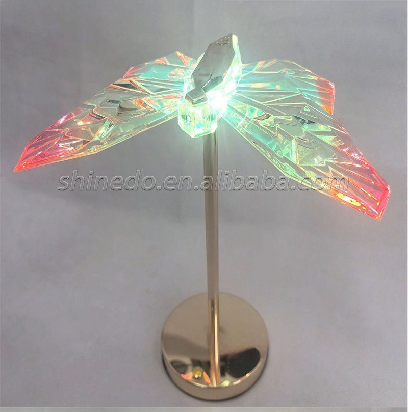 Touch ornaments Home decor Crystal Gift Ambiance lights Butterfly lights creative decorative table lamp home bedroom decoration SD-SR690