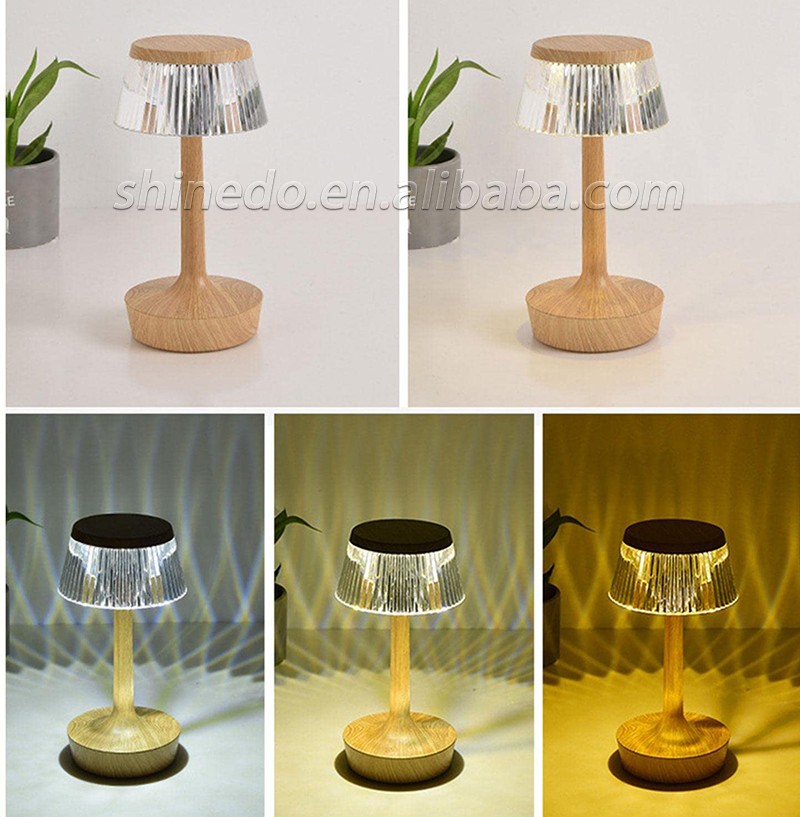 Creative mushroom crystal lamp USB touch projection atmosphere lamp bedroom bedside gift led night light SD-SR697