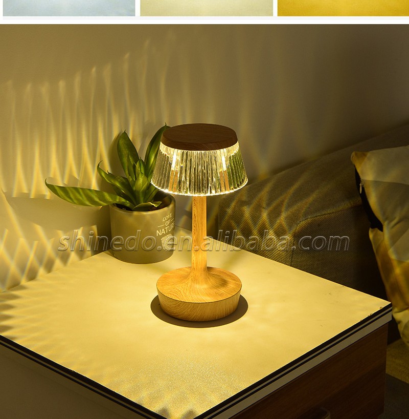 Creative mushroom crystal lamp USB touch projection atmosphere lamp bedroom bedside gift led night light SD-SR697