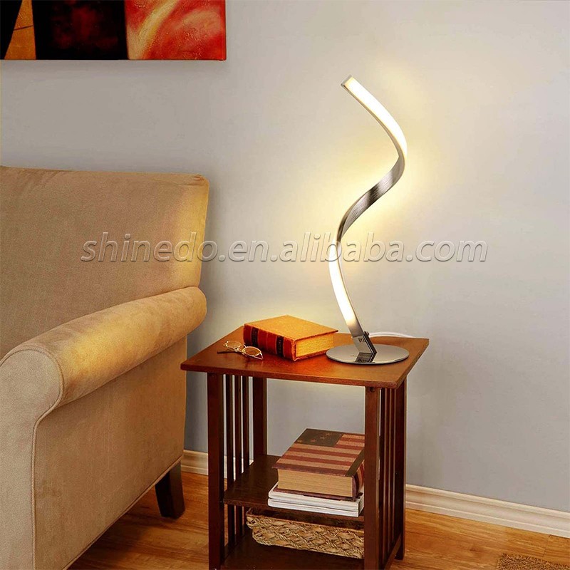 Spiral lamp Bedroom bedside nightlight Reading creative S-shaped lamp SD-SR725