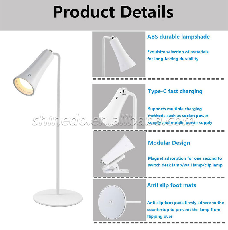 Multi-functional magnetic lamp clamp light wall wall lamp Office lamp for dormitory students reading eye protection gift light SD-SR763