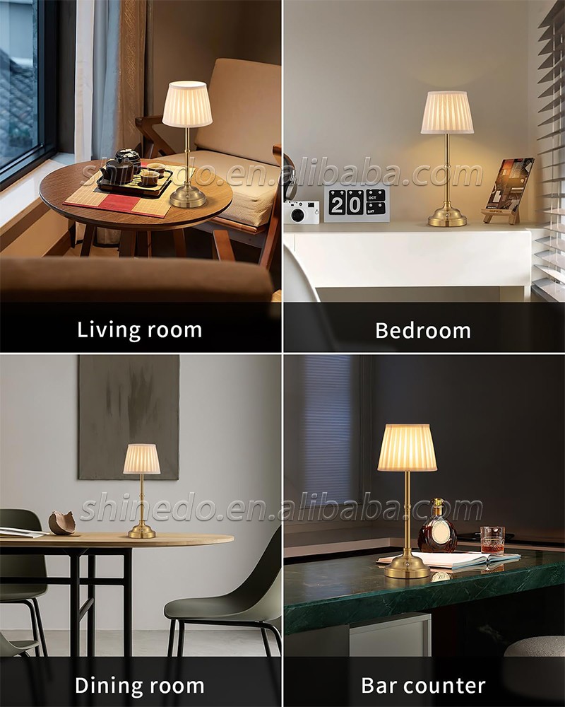 Modern Table Lamp LED Portable USB Touch Switch Night Light Hotel Desk Lamps for Living Room Restaurant SD-SR